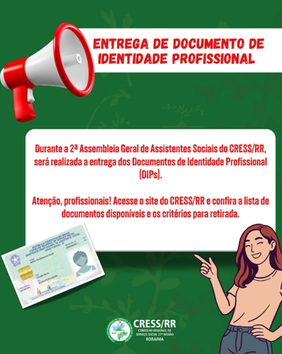 Entrega dos Documentos de Identidade Profissional