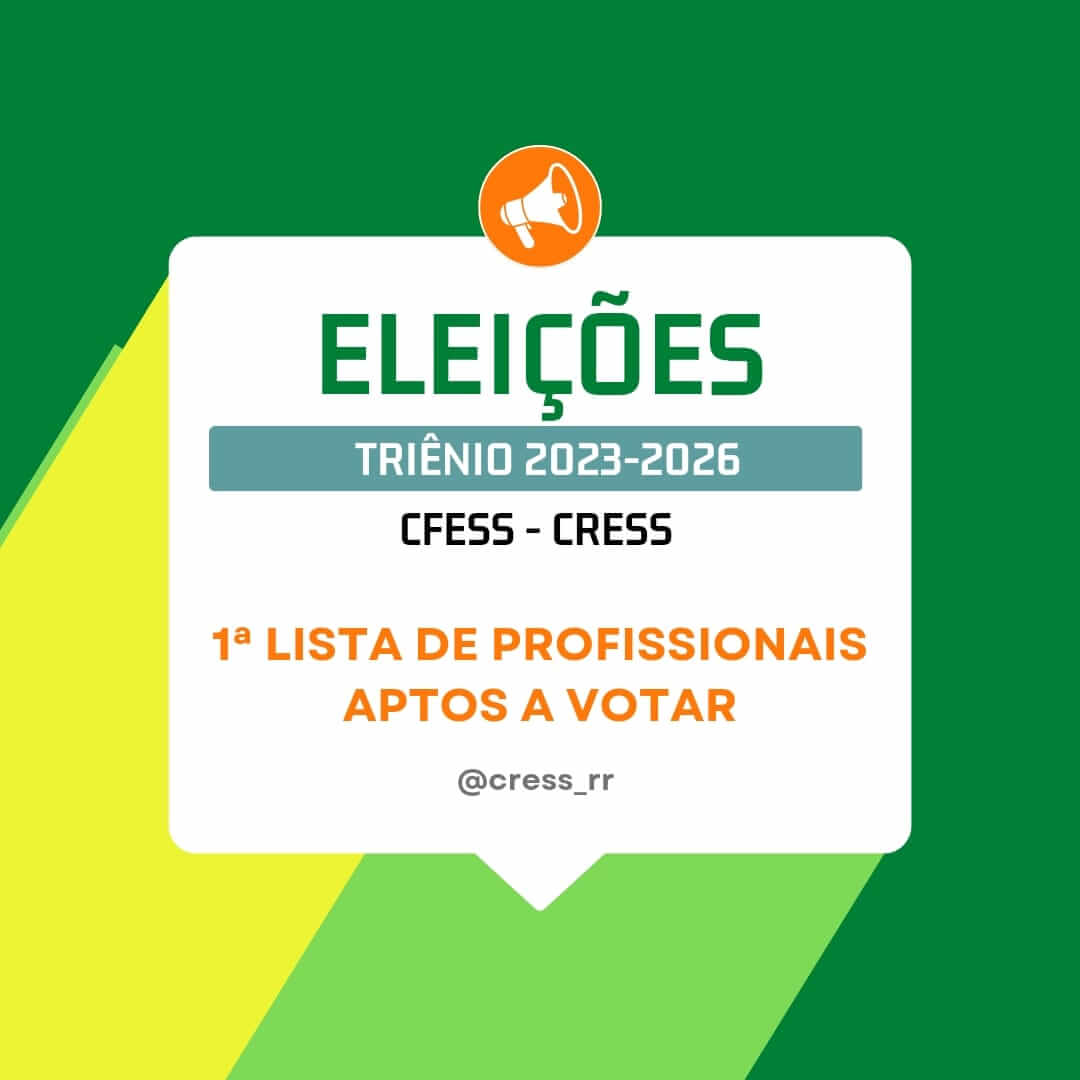 ELEIÇÕES CFESS-CRESS: A VOTAÇÃO ON-LINE COMEÇOU!