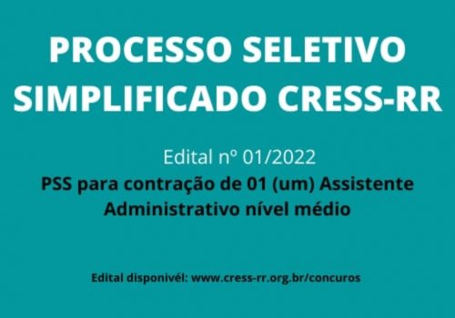 Processo Seletivo Simplificado CRESS-RR